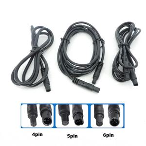 4pin 5pin 6pin 남성-여성 코드 자동차 차량 DVR 카메라 확장 커넥터 케이블 HD 모니터 후면보기 카메라 와이어