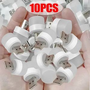 1-10Pcs 미니 USB 밤 빛 LED 밤 램프 책 독서에 대 한 따뜻한 흰색 눈 보호 휴대용 컴퓨터 모바일 전원 충전