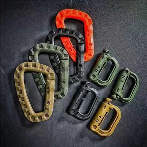 전술 D-링 Grimlock Carabiner 클립 MOLLE 웨빙 부착 군용 조끼/배낭/파우치/가방/벨트 용 고속 래치 시스템
