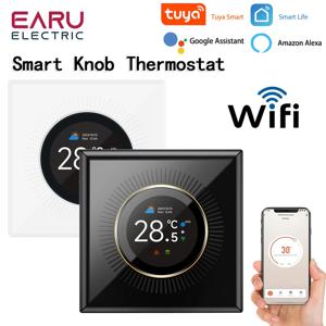 TUYA WiFi 스마트 노브 온도 조절기 바닥 난방 물 가스 보일러 홈 룸 Alexa Google 홈용 프로그래밍 가능한 물 가스 보일러