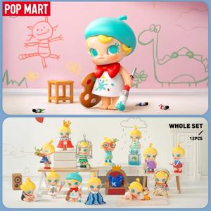팝마트 베이비 몰리 내가 세 살이었을 때! Kenny Wong의 시리즈 미스터리 박스 1PC/12PCS POPMART 블라인드 박스 액션 피규어 귀여운 장난감