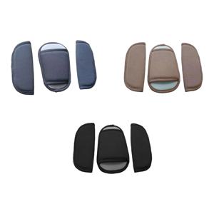3Pcs 아기 유모차 어깨 커버 부드러운 안전 벨트 쿠션 보호대 유모차 유모차 부스터 좌석 유아용 어깨 보호대
