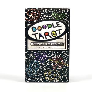 Doodle Tarot Cards 초보자를 위한 78 연구 데크 Oracle English Visions Divination Edition Borad 게임 플레이