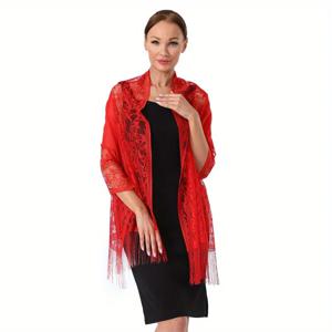 1 PCS 이브닝 가운 목도리 여성 레이스 스카프 연회 cheongsam 웨딩 드레스 듀얼 사용 기질 복장