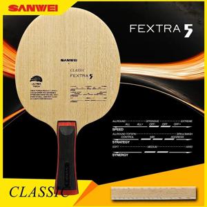 기존 SANWEI FEXTRA 5 탁구 블레이드 5 플라이 우드 올라운드 울트라 테크 SANWEI 탁구 라켓 배트 패들