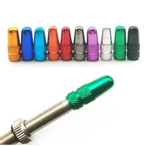 4PCS 알루미늄 합금 자전거 타이어 밸브 캡 FV/Presta 밸브 커버 도로 MTB 트랙 레이싱 자전거 내구성 사이클링 액세서리