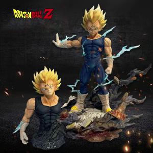 드래곤 볼 Z 그림 Majin Vegeta 애니메이션 입상 22cm PVC 액션 피규어 장식 컬렉션 모델 장난감 어린이 크리스마스 선물