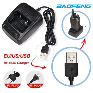 기존 Baofeng 워키 토키 충전기 BF666S BF777S BF888S Retevis H777/R888splus 용 EU/US/USB 양방향 라디오 데스크탑 충전기