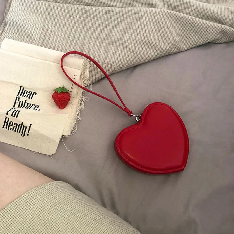 JIOMAY 비즈니스 지갑 디자이너 오리지널 브랜드 여성용 지갑 여성용 판매 지갑 Kawaii PU Leather Heart Bag