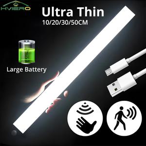 무선 모션 센서 Led 램프 Usb 충전식 야간 조명 주방 옷장 옷장 생활 장식 조명 스마트 터치 전구