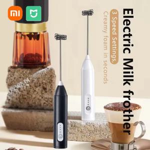 XIAOMI 전기 우유 Frother 미니 핸드 헬드 무선 강력한 Type-C 충전식 편의 커피 우유 휘핑 주방 털