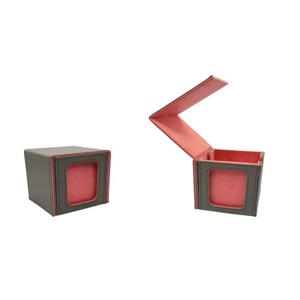 100+ 분할 창 플립 커버 카드 데크 박스 PU 강력한 자기 디스플레이 카드 보관 매직 수집 게임
