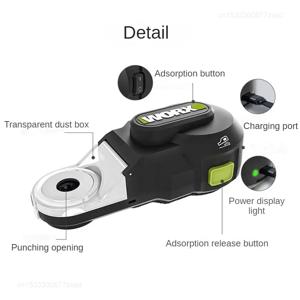 WORX WA1602/WA1601 - 먼지 수집 기능이 있는 강력한 클리너, 시각적 먼지 상자, USB 유형 - C