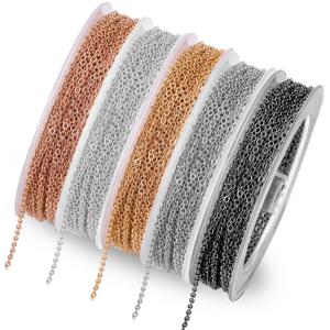 10 미터 스테인레스 스틸 체인 1.2/1.5/2/2.5/3mm 골드 & 스틸 컬러 링크 DIY 쥬얼리 만들기 목걸이 팔찌 체인 용품