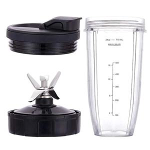 닌자 믹서기 교체 부품, 24Oz 컵 7 핀 추출기 블레이드, Nutri Ninja Auto IQ BN801 SS101 BL480-30 BL641