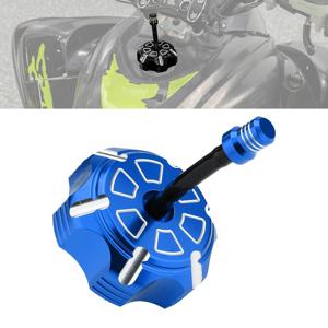 Yamaha Raptor 700R 700 2006-2025 Grizzly 125 RT100 TTR110과 호환되는 벤트 캡이있는 CNC 알루미늄 레이싱 가스 연료 탱크 캡