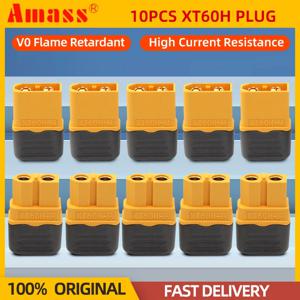 10PCS Amass XT60 + XT60H 플러그 커넥터 (칼집 하우징 포함) 5 쌍 남성 여성 골드 RC Lipo 배터리 RC 드론 자동차 부품 도금