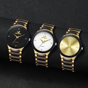 1/3PCS 럭셔리 남성 비즈니스 시계 패션 스테인레스 스틸 스트랩 쿼츠 손목 시계 Reloj Hombre