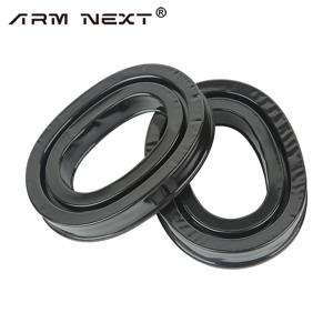3M PELTOR 귀마개용 젤 이어 패드, 개인 보호 장비, 편안한 교체용 이어 머프 쿠션, 블랙