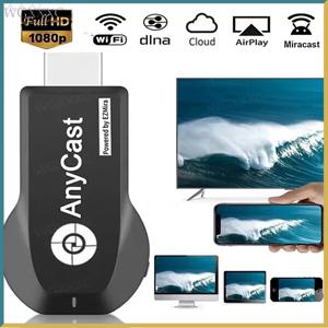 AnyCast HD 1080P 무선 와이파이 디스플레이 TV 동글 리시버, HDMI 호환 TV 스틱 M2 플러스, DLNA 미라캐스트용, PC용 에어플레이용