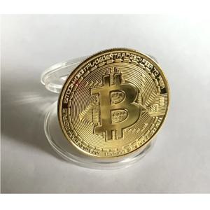 10금도금 비트코인 ​​코인 - 아트워크 수집/기념 선물/EntityBTC모조 제품/골동품 금속 공예품
