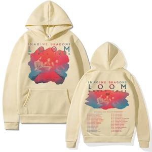 Imagine Dragons Band Loom Tour 2025 까마귀 여성/남성 패션 힙합 streetwear 트렌드 새로운 느슨한 운동복 크리 에이 티브 디자인 Hoody