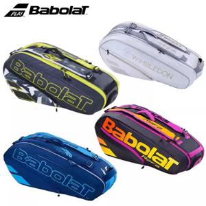 오리지널 Babolat 테니스 배낭 Wimbledon RAFA/RH6 PURE WIM 테니스 라켓 가방 (신발 칸막이 포함) Padel 라켓 배낭