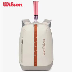 Wilson 2025 새로운 테니스 배낭 슈퍼 투어 프렌치 오픈 대용량 스포츠 테니스 라켓 가방 (별도의 신발 칸 포함)