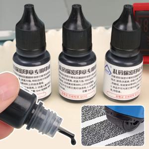 스탬프 용 5ML 검정 잉크 오일 리필 다기능 실용 스탬프 롤러 액세서리 방수 개인 정보 보호 용품