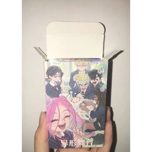 55 개/상자 만화 한국어 만화 외계인 무대 레이저 카드 Mizi Sua Ivan Till Hyuna Luka 양면 인쇄 카드 어린이 장난감 선물