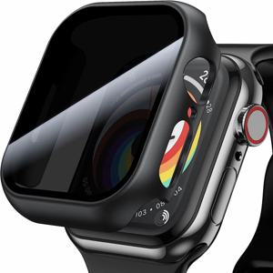 Apple Watch 시리즈 용 시계 케이스 9/8/7/6/5/4/SE 개인 정보 보호 화면 보호기 45mm 41mm 44mm 40mm 49mm 강화 필름 iWatch 커버
