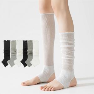 여성 양말 높은 새 여름 패션 스타킹 기본 여성 다리 따뜻하게 일본식 면화 얇은 여자 무릎 양말 간단한 긴