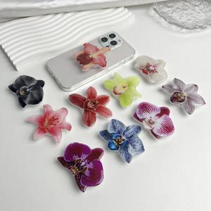 새로운 난초 전화 스탠드 호접란 소켓 그립 네트워크 핫 재능 추천 접이식 Cymbidium 전화 브래킷 For IPhone 16