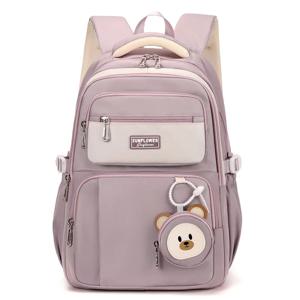 십대 소녀를위한 귀여운 곰 시리즈 배낭 중학생을위한 경량 학교 가방 여성 여행 배낭 bookbag