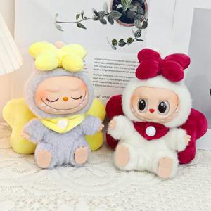 Labubu 인형 플러시 아이돌 인형 천사 날개 Serise 장식 액세서리 Diy 장난감 앉아 파티 팬 선물