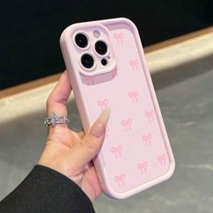 리본 패턴 디자인 아이폰 16 케이스, 아이폰 15 Pro Max 14 13 12 11 XS X XR 7 8 Plus 16e 충격 방지 소프트 무광 커버