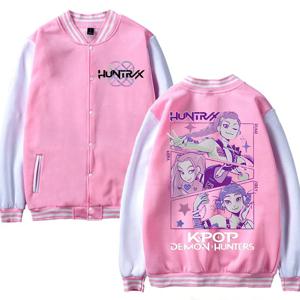 Anime K-Pop 악마 헌터 자켓 여성/남성 하라주쿠 패션 streetwear 야구 유니폼 kpop 악마 헌터 야외 의류