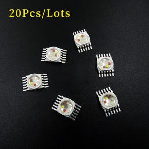20 개/갑 JINGXING 10W RGBWA UV 6 in 1 LED 구슬 램프 소스 Led 칩 LED 램프 구슬 Led 조명 Led 무대 조명