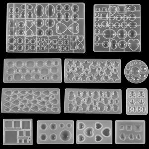 1Pcs 하트 사랑 펜던트 에폭시 주조 금형 키트 DIY 쥬얼리에 대한 혼합 스타일 UV 실리콘 수지 금형 결과 용품 만들기