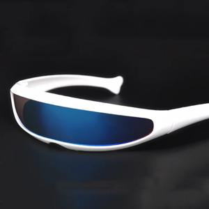 새로운 미래의 좁은 사이클롭스 선글라스 레이저 안경 UV400 성격 미러 렌즈 의상 안경 남자 Gafas De Sol
