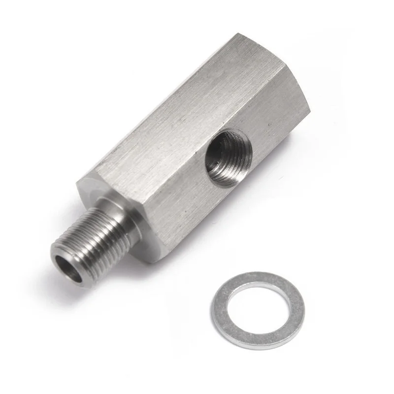 오일 압력 센서 티 어댑터 1/8NPT 1/8BSPT M10 M14 M12 1.5 ~ 1/8 NPT 터보 공급 피드 라인 게이지