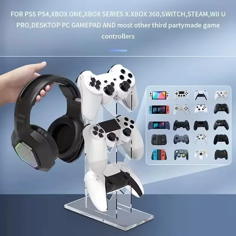게임 컨트롤러 스탠드 Playstation 5 4 3 2 PS5 PS4 PS3 Dualsense Dualshock 스위치 Pro Xbox 제어 액세서리 홀더 지원