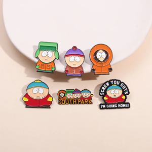6PCS 만화 애니메이션 캐릭터 에나멜 핀 사용자 정의 귀여운 금속 배지 배낭 모자에 옷깃 브로치 아이 친구를위한 보석 선물