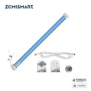 Zemismart Matter Over Thread 스마트 롤러 쉐이드 블라인드 모터 38mm 튜브용 배터리 내장 Homekit Google Home Smartthings App