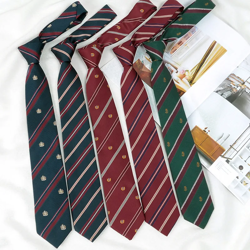 한국어 JK 넥타이 간단한 격자 무늬 Neckwear 스트라이프 넥 넥타이 의류 액세서리 넥타이 유니폼 보우 타이 여성 남성 웨딩 넥타이