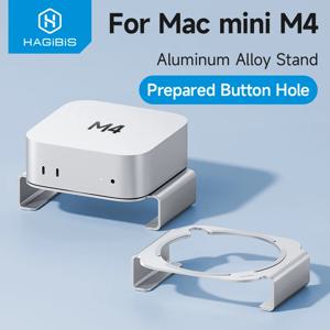Mac mini M4/M4 Pro 2024 방열 브래킷 용 Hagibis 데스크탑 스탠드 알루미늄 합금 마운트 도크 냉각 홀더 액세서리