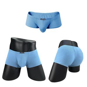 섹시한 남성 복서 속옷 슬림 피트 모달 복서 반바지 남자 솔리드 시시 팬티 낮은 허리 남성 비키니 스포츠 원활한 속옷