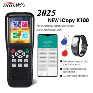 5YOA NFC 스마트 카드 리더기 RFID 복사기 125KHz 13.56MHz USB Fob 프로그래머 복사 음성 방송 X100으로 암호화된 키