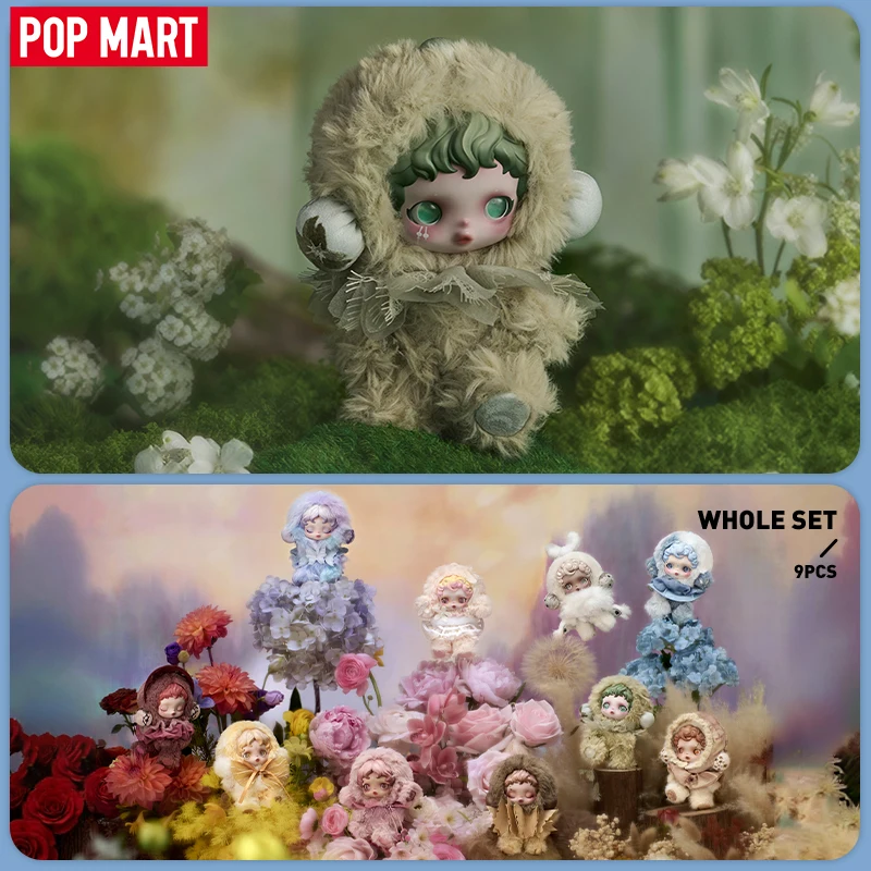 POP MART SKULLPANDA L'impressionnisme 시리즈 봉제 인형 블라인드 박스 1PC/9PCS 미스터리 박스 주문당 2개/2세트 한정