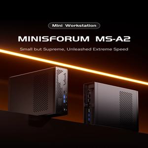 미니스포럼 MS-A2 미니 PC AMD R7 7945HX R9 9955HX DDR5 16GB 램 1TB NVMe SSD M.2 2280 PCIe 16 Wifi 6E 4K HD BT5.2 USB-C*2 미니 PC